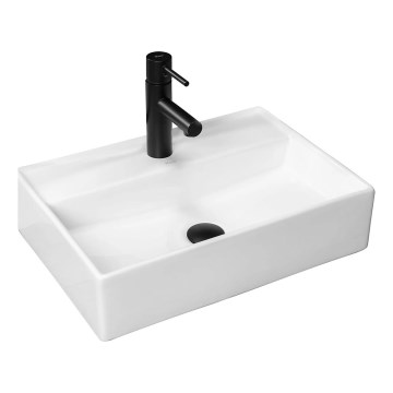 REA-U5000 - Накладная раковина на столешницу VALERIA 35,5 x 50,5 см керамика/глянцевый белый
