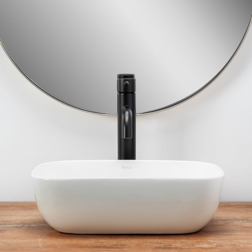 REA-U5667 - Раковина на стільницю BELINDA MINI 25x36 см кераміка/глянцева біла