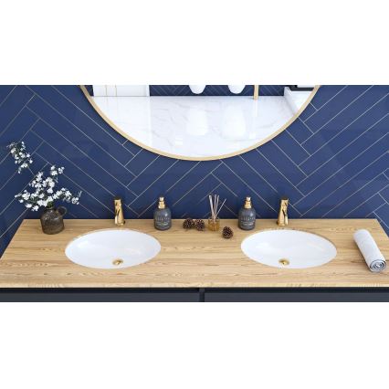 REA-U6330 - Встраиваемая раковина NEL 39x47,5 см керамика/белый глянец