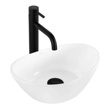 REA-U6803 - Накладная раковина KATE 24,5x36,5 см, керамика/белый глянец