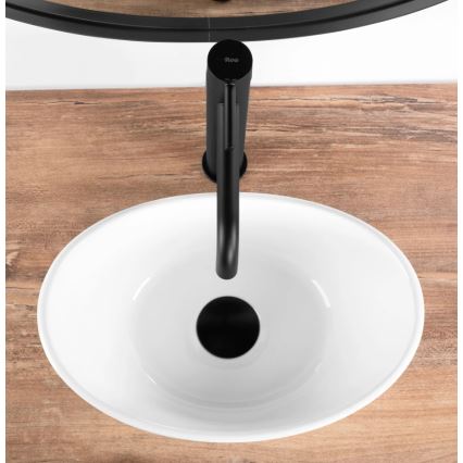 REA-U6803 - Накладная раковина KATE 24,5x36,5 см, керамика/белый глянец