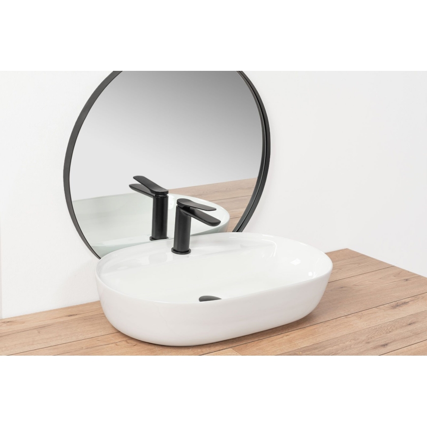 REA-U7900 - Накладная раковина AURA 40,5x60,5 см, керамика, глянцево‑белая