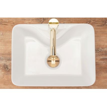 REA-U8196 - Накладная раковина KELLY MINI 31x41 см, керамика/белый глянец