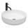REA-U8493 - Накладний умивальник ELMA, діаметром 45 см, кераміка/глянцево-білий