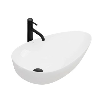 REA-U8537 - Накладная раковина GRETA 40x65,5 см керамика/глянцевая белая