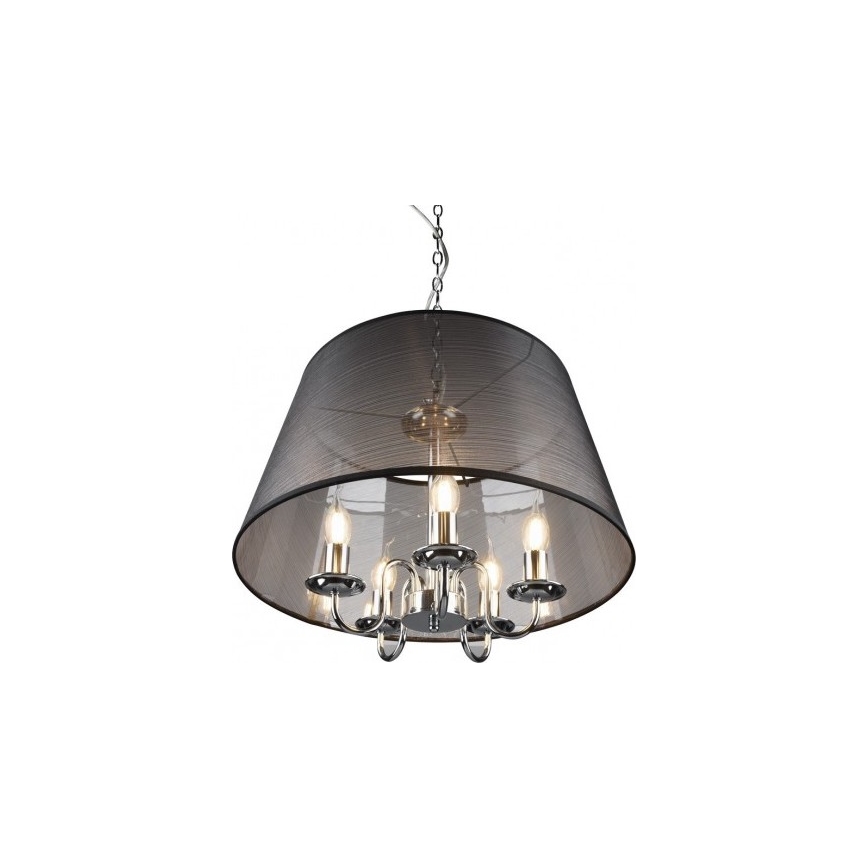 Реаліті - світлодіодна люстра на ланцюзі CIMA 5xE14/40W/230V чорна