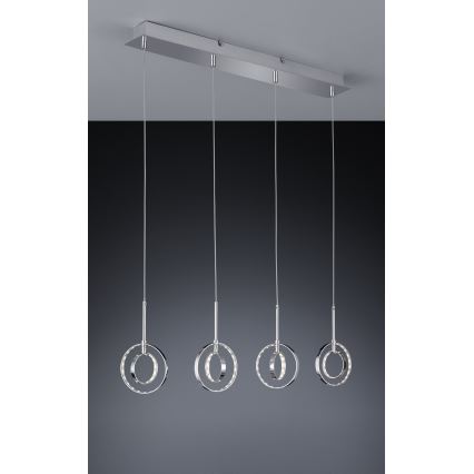 Reality - LED Підвісна люстра PRATER 4xLED/4W/230V