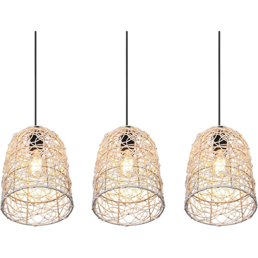 Reality - Люстра на тросе LOVIS 3xE27/40W/230V чёрная