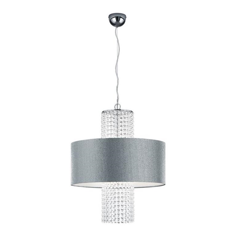 Reality - Подвесная люстра KING 3xE14/28W/230V серебряная