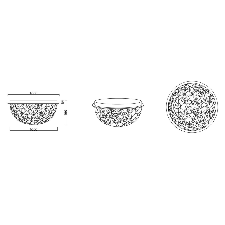 Reality - Потолочный светильник TRITON 3xE14/10W/230V