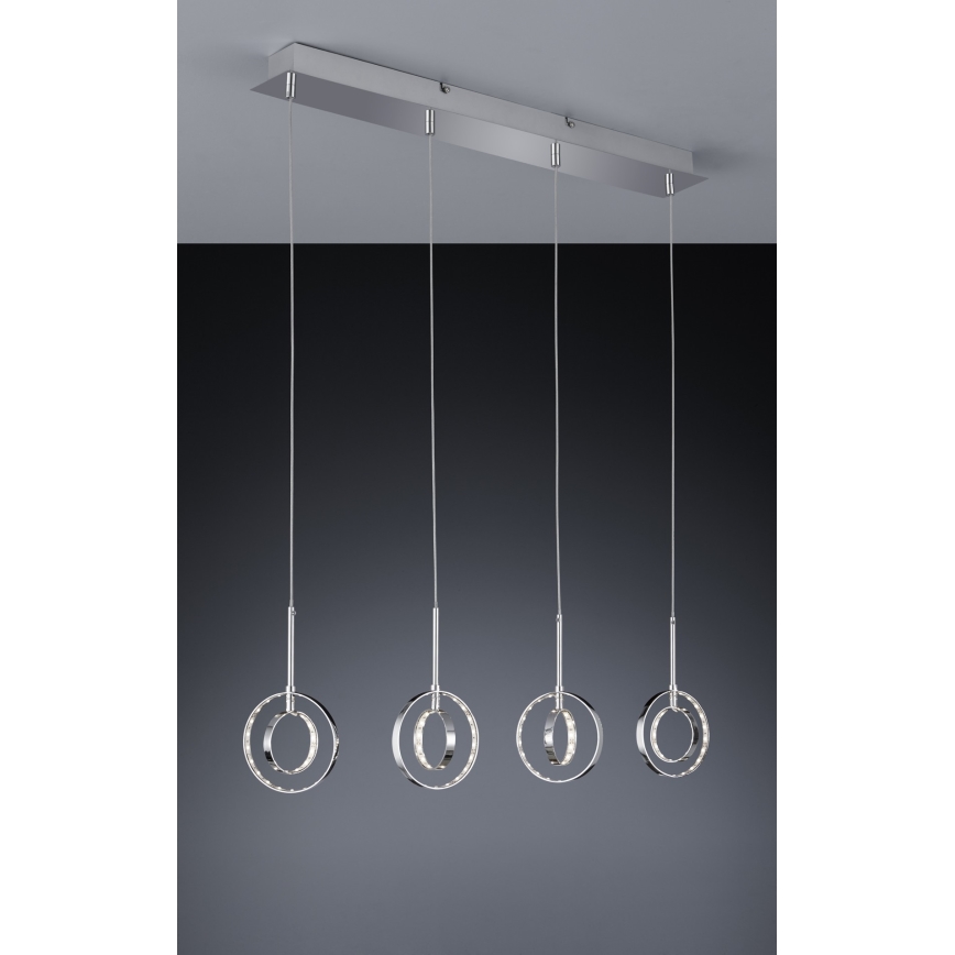 Reality - Светодиодная люстра на тросе PRATER 4xLED/4W/230V