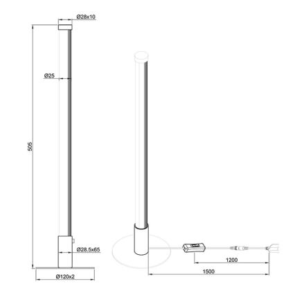 Reality - Светодиодная настольная лампа с регулированием яркости SMARAGD LED/6W/230V 3000-6000K Wi-Fi