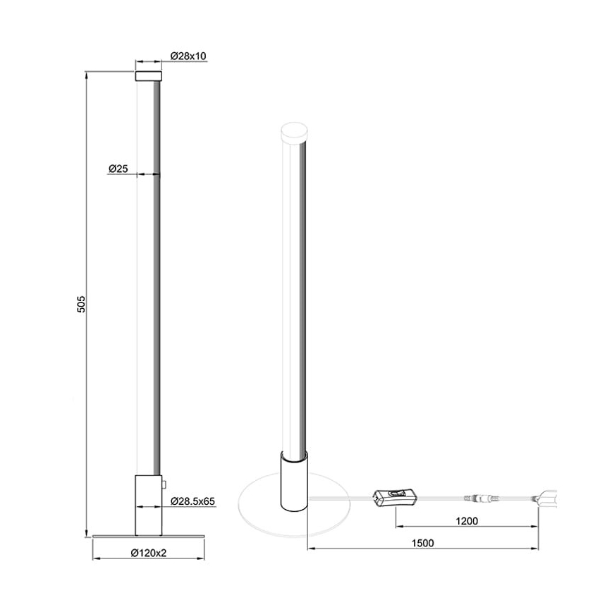 Reality - Светодиодная настольная лампа с регулированием яркости SMARAGD LED/6W/230V 3000-6000K Wi-Fi