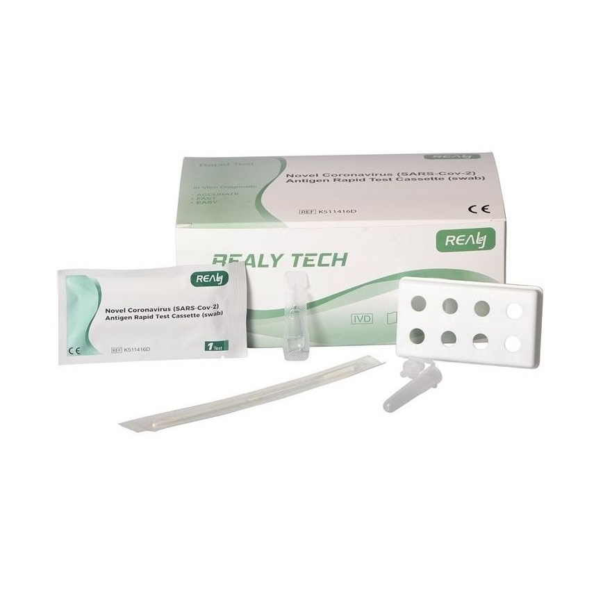 RealyTech - Антиген-тест на мазок з носу COVID-19 Rapid test (swab) 25 шт.