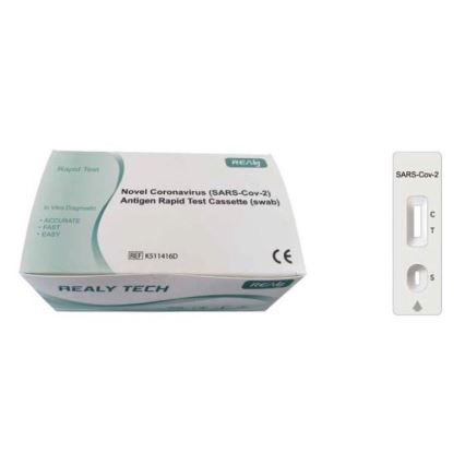 RealyTech - Антиген-тест на мазок з носу COVID-19 Rapid test (swab) 25 шт.