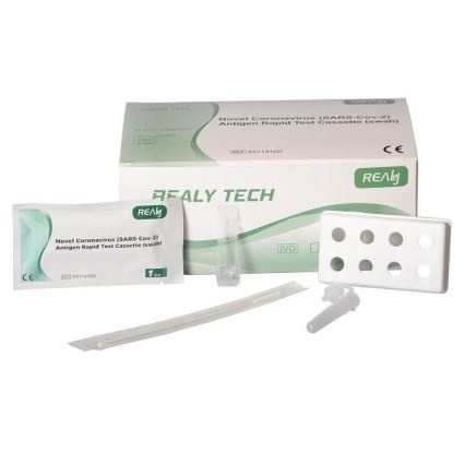 RealyTech - Быстрый экспресс-тест на антиген к вирусу COVID-19 (мазок из носа), 25 шт