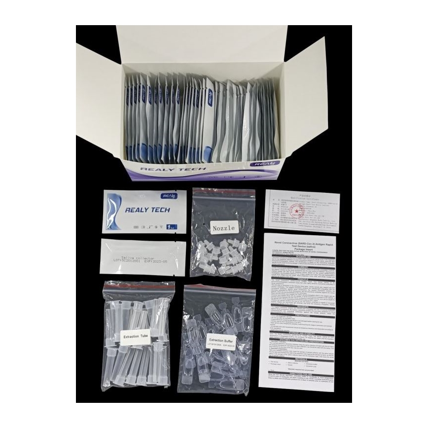 RealyTech - Экспресс-тест слюны на антиген COVID-19, 20 шт.