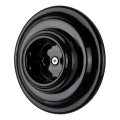 Reblig - Фарфоровая ретро-розетка с рамкой SCHUKO 250V/16A, чёрная