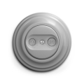 Reblig - Ретро абонентская розетка ТВ+Р (концевая) с рамкой, серая
