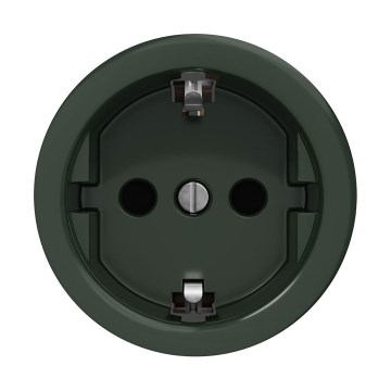 Reblig - Ретро домашня розетка без рамки SCHUKO 230V/16A, зелена
