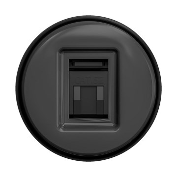 Reblig - Ретро розетка для даних без рамки антрацит