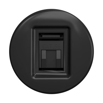 Reblig - ретро-розетка для даних без рамки, чорна