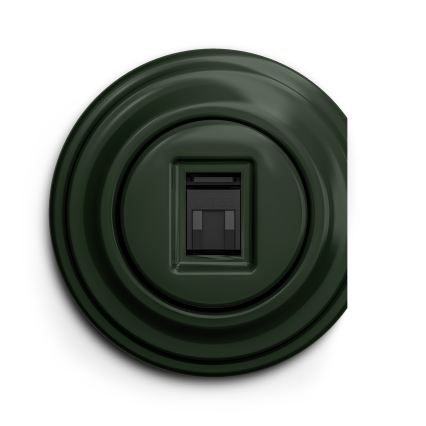 Reblig - Ретро розетка для даних без рамки, зелена