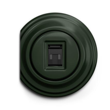 Reblig - Ретро розетка для даних без рамки, зелена
