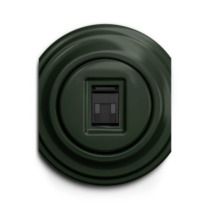 Reblig - Ретро розетка для даних без рамки, зелена