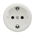 Reblig - ретро-розетка для дома без рамки SCHUKO, 230 В/16 А, керамическая, белая