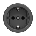 Reblig - Ретро розетка для дома без рамки SCHUKO 230V/16A антрацит