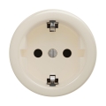 Reblig - ретро-розетка для дома без рамки SCHUKO 230V/16A бежевая