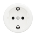 Reblig - Ретро розетка для дому без рамки SCHUKO 230V/16A сніжно-біла