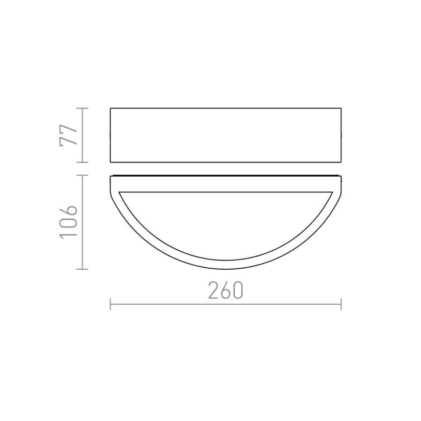 RED - Design Rendl - R10364 - Вуличний настінний світильник LESA 1xE27/26W/230V IP54