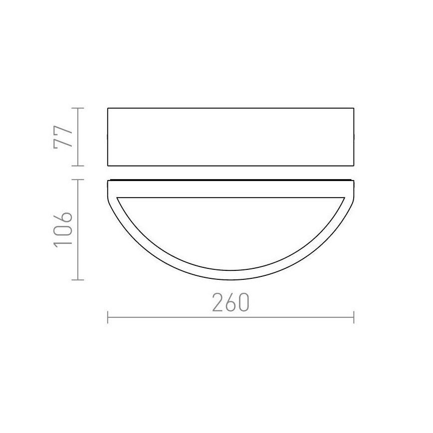 RED - Design Rendl -R10366 - Уличный настенный светильник LESA 1xE27/26W/230V IP54