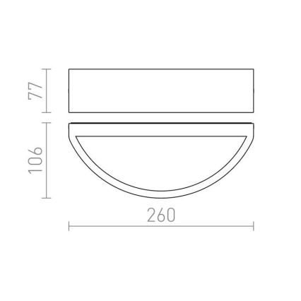 RED - Design Rendl -R10366 - Вуличний настінний світильник LESA 1xE27/26W/230V IP54