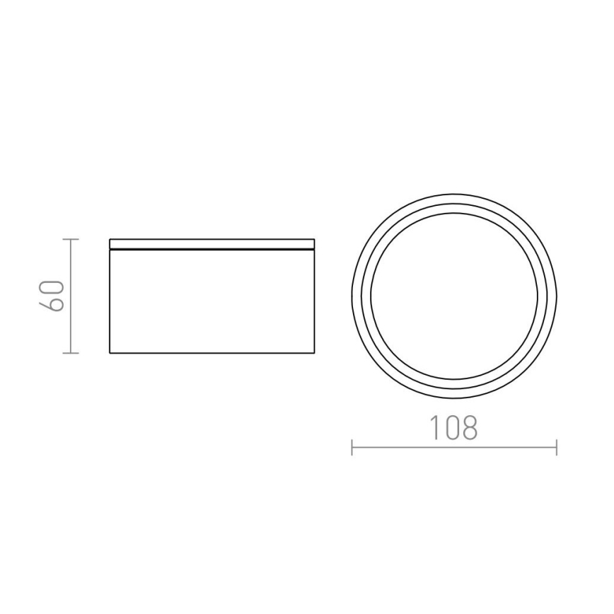 RED - Design Rendl - R10430 - Вуличний світильник MERIDO 1xGX53/11W/230V IP54 антрацит
