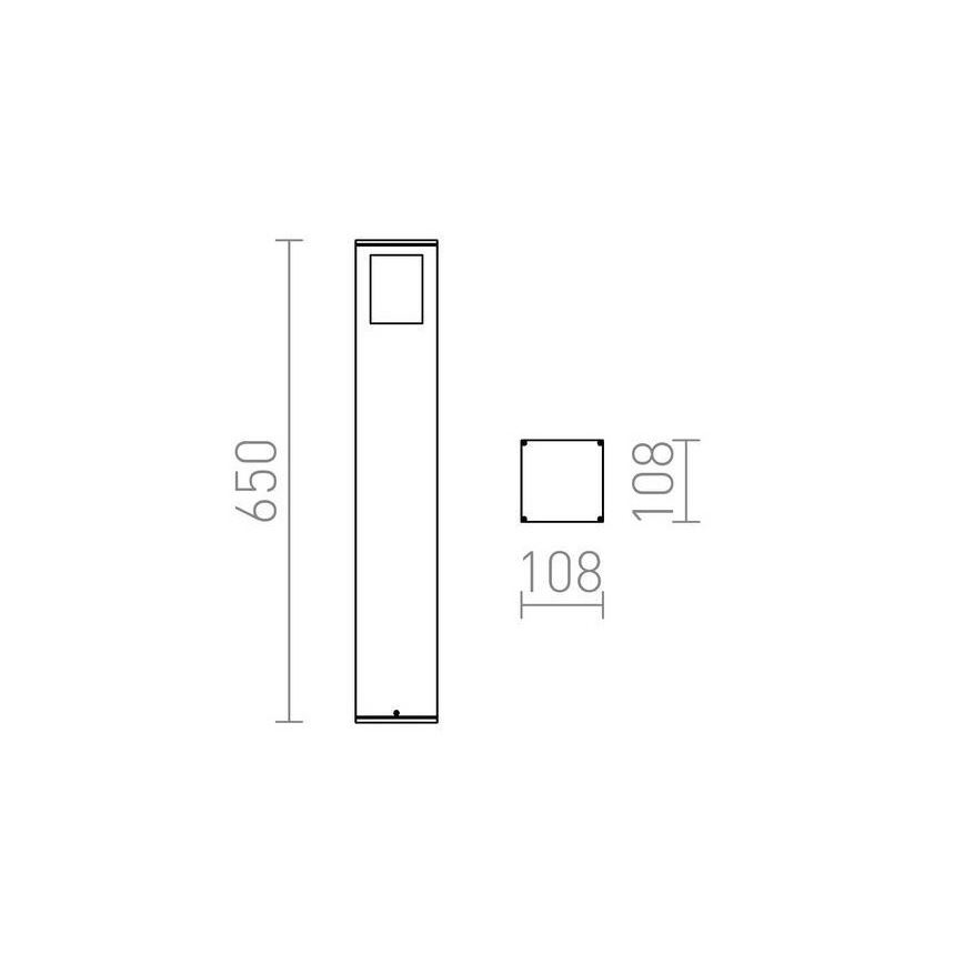 RED - Design Rendl - R10433 - Вулична лампа PONDER 1xE27/18W/230V IP44 чорний