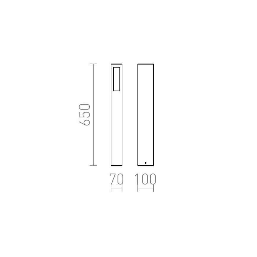 RED - Design Rendl - R10441 - Вулична лампа TREEZA 1xE27/26W/230V IP54
