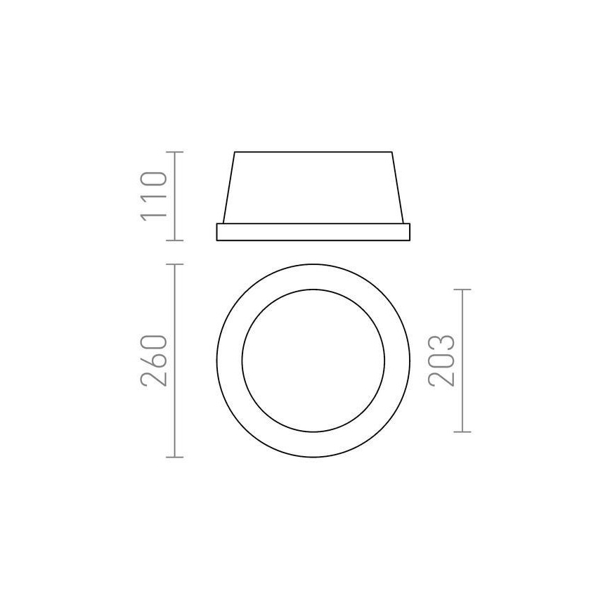 RED - Design Rendl - R10444 - Вбудований стельовий світильник MIA 2xE27/40W/230V