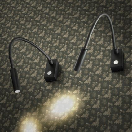 RED - Design Rendl - R10541 - Гибкая светодиодная лампа AIM LED/3W/230V черная