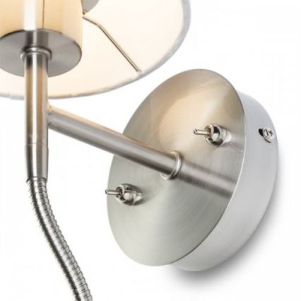RED - Design Rendl - R10580 - Светодиодная настенная лампа VERSA 1xE27/42W/230V + LED/3W