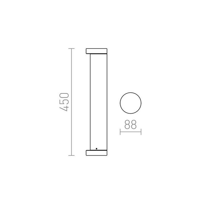 RED - Design Rendl - R11171 - Светодиодная уличная лампа SONET LED/7W/230V IP54 антрацит
