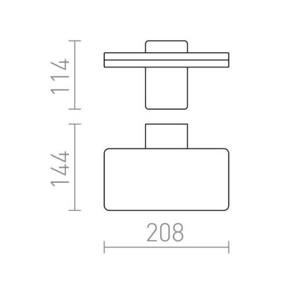 RED - Design Rendl-R11947- Вуличний настінний LED світильник RINA LED/12W/230V IP65