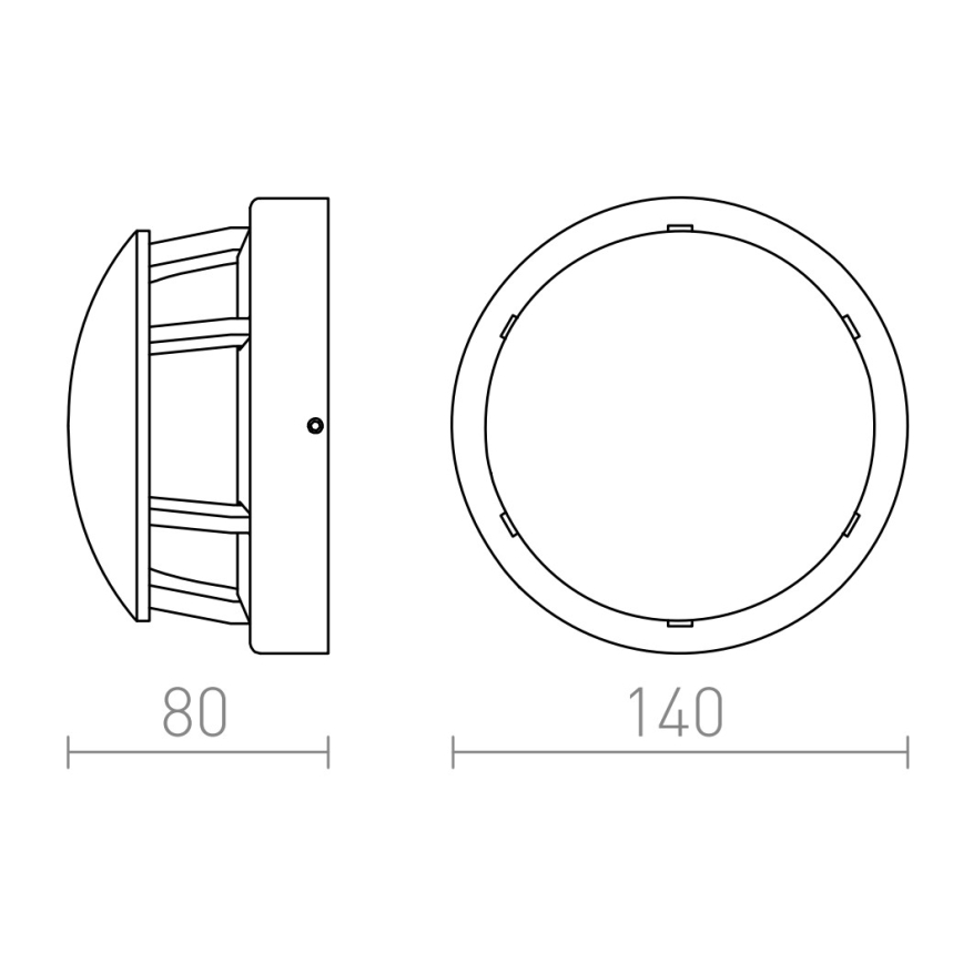 RED - Design Rendl - R11963 - Вулична LED лампа FAROS LED/3W/230V IP54