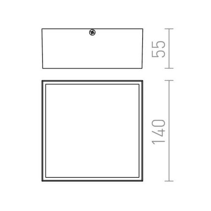 RED - Design Rendl - R11967 - Вуличний стельовий LED світильник BONO LED/4W/230V IP54