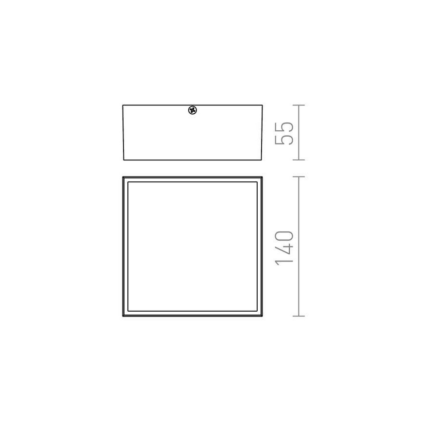 RED - Design Rendl - R11967 - Вуличний стельовий LED світильник BONO LED/4W/230V IP54