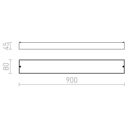 RED - Design Rendl - R11996 - Светодиодный настенный светильник для ванной комнаты MARINA LED/14W/230V IP44