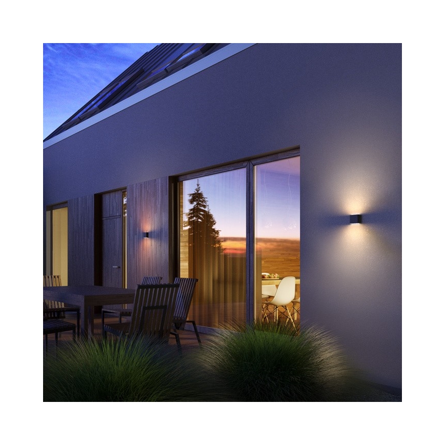 RED - Design Rendl - R12012 - Светодиодный уличный настенный светильник CHOIX 2xLED/3W/230V IP54