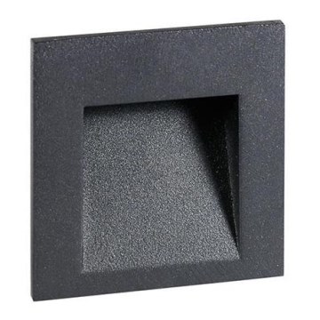 RED - Design Rendl - R12015 - Светодиодный уличный встраиваемый светильник TESS LED/3W/230V IP54 антрацит